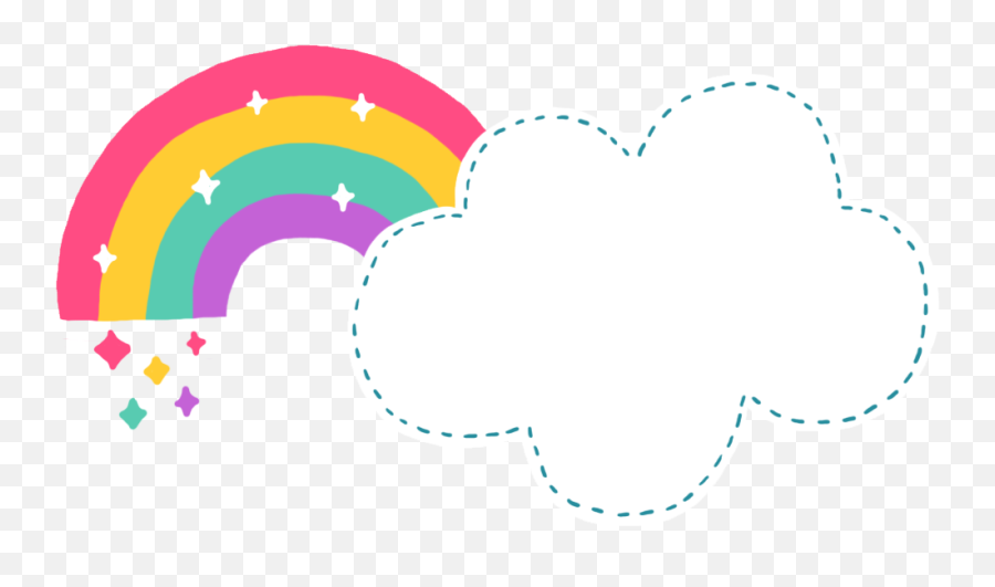 Cute Cloud Cartoon Png Clipart - Cute Cloud Cartoon Png Emoji,Barfing Rainbow Emoji