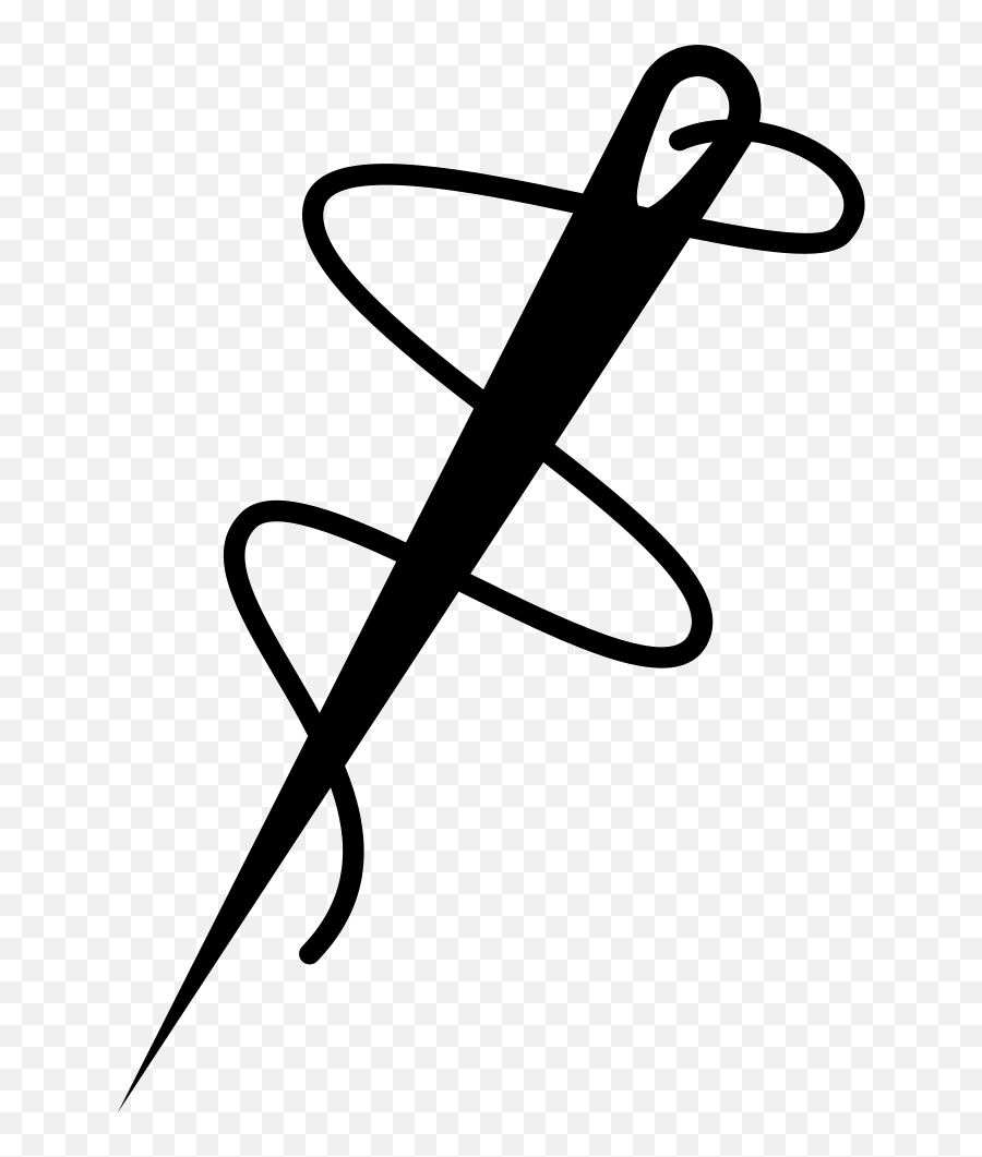 Needle N Thread Vinyl Decal For Car Or Home - Transparent Needle And Thread Png Emoji,Needle Emoji