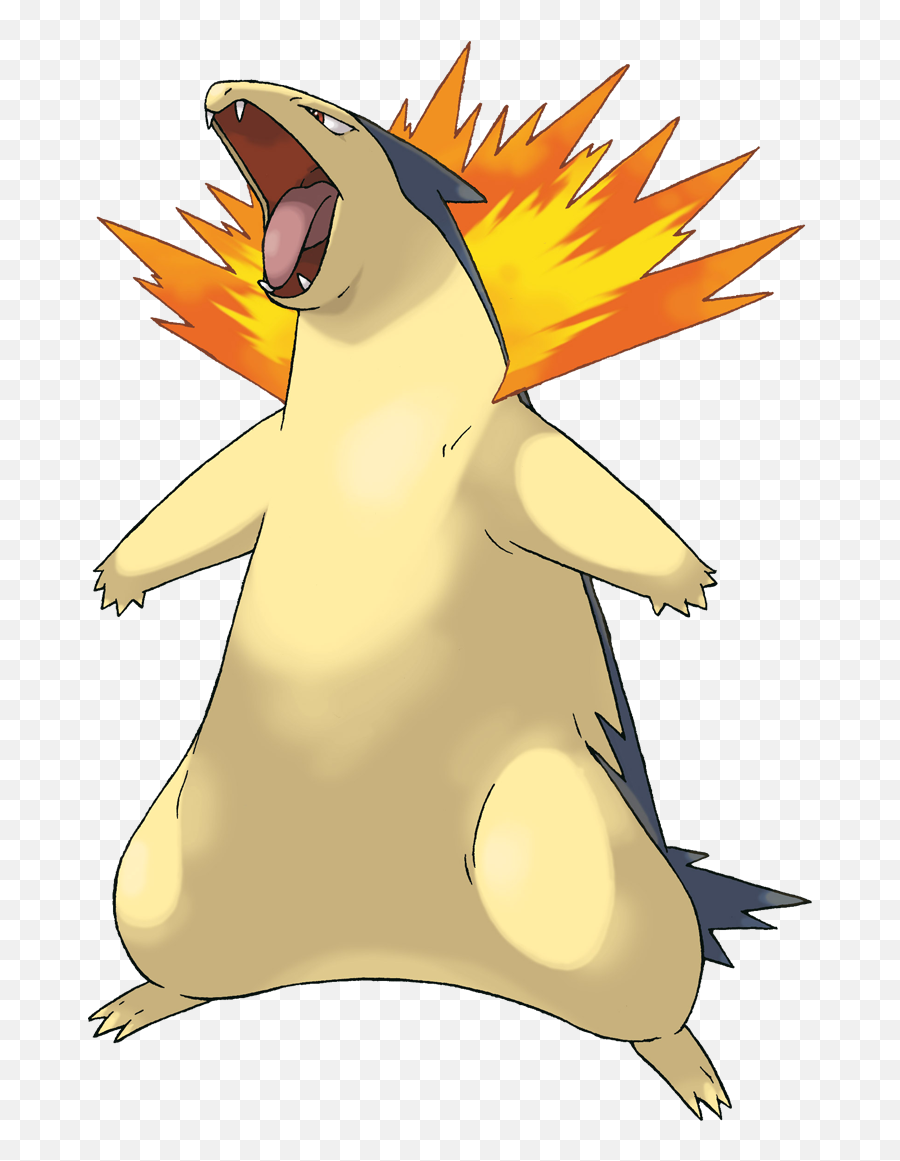 It Attacks Using Blasts Of Fire - Pokemon Typhlosion Clipart Pokemon Typhlosion Emoji,Fireplace Emoji