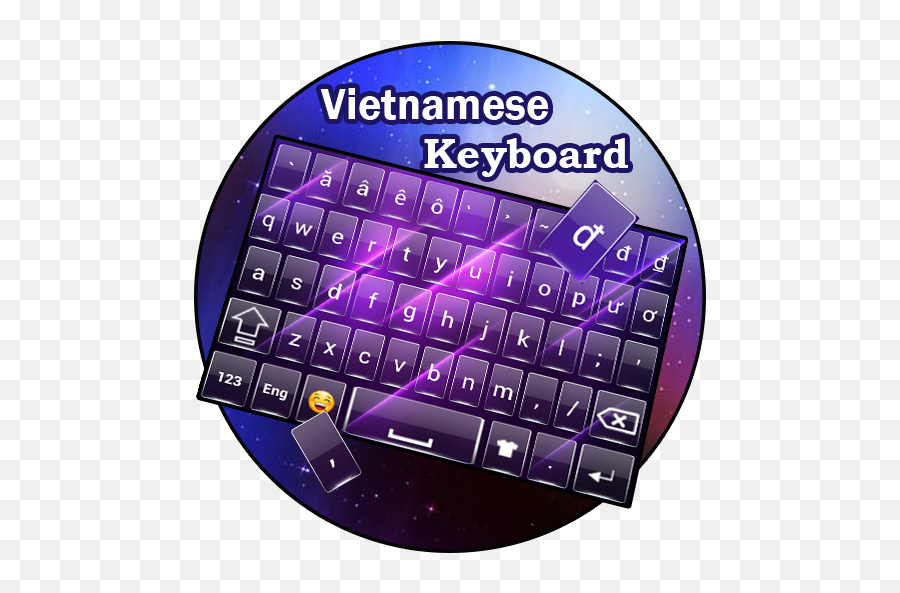 Vietnamese Typing - Office Equipment Emoji,Purple Emoji Keyboard