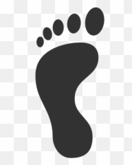 Footprint Icon At Getdrawings - Black Left Foot Print Emoji,Foot Emoji