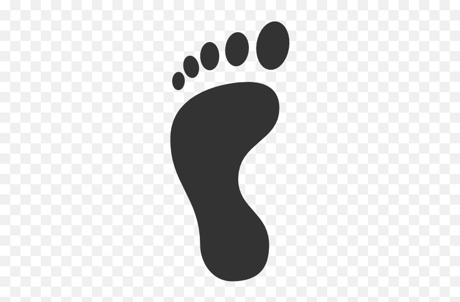 Footprint Icon At Getdrawings - Black Left Foot Print Emoji,Foot Emoji