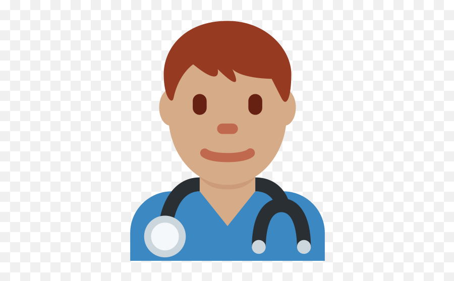 Man Health Worker Emoji With Medium Skin Tone Meaning - Black Male Doctor Emoji,Nurse Emoji