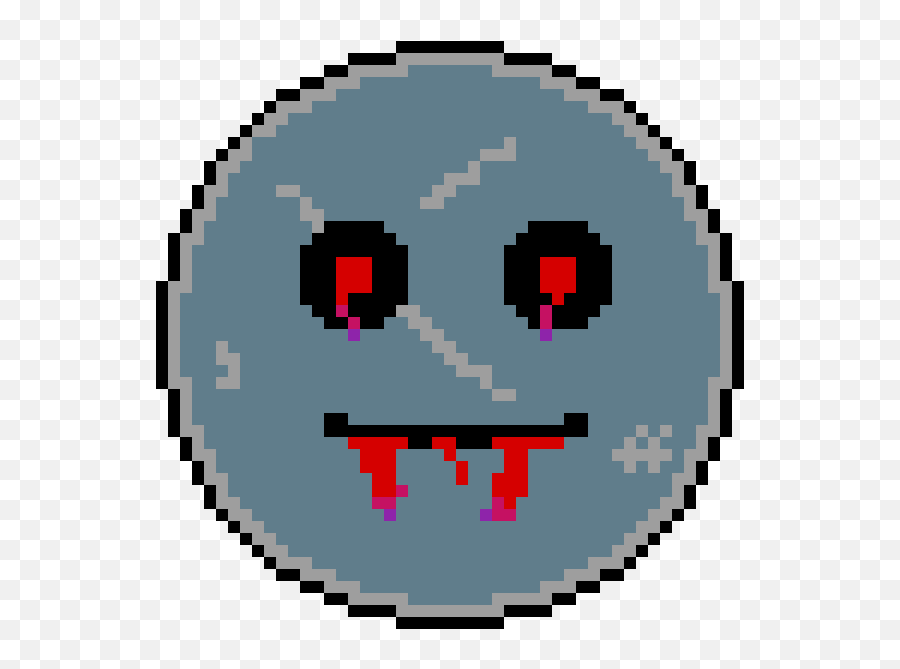 Pixilart - Pixel Art Emoji,Vampire Emoticon
