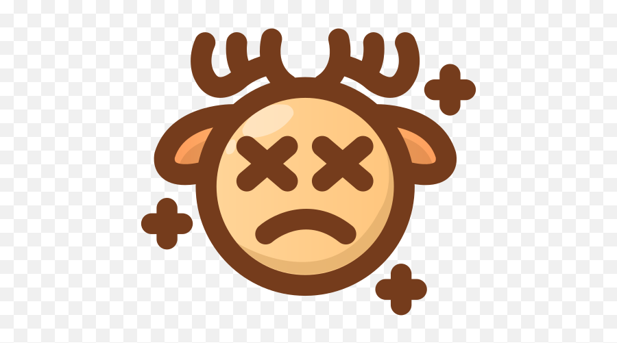 Exhausted - Sad Deer Emoji,Happy Thanksgiving Emojis