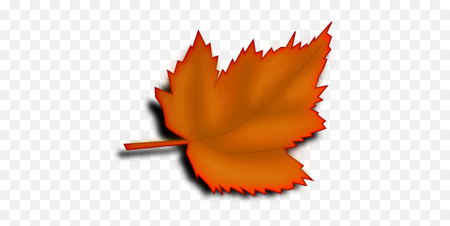 Oranje Vallen Blad Vector Afbeelding - Tree Leaves Clip Art Emoji,Boom Emoji