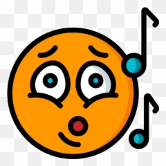 Singing - Clip Art Emoji,Singing Emoji