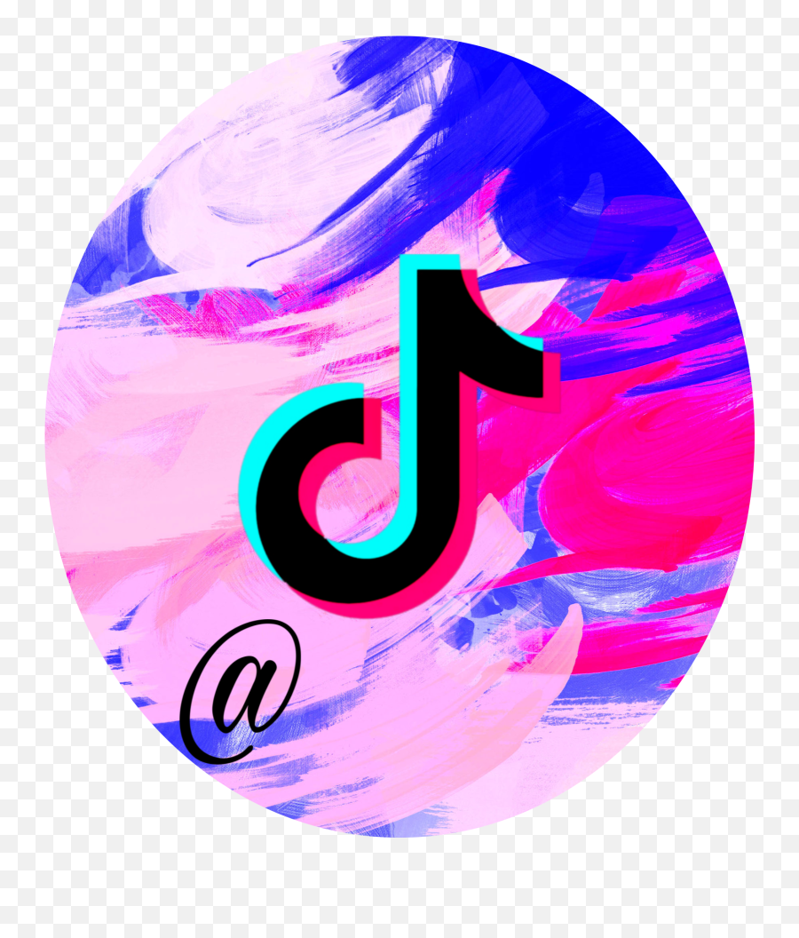 Tiktokstickers Tiktok Musically Remixme - Abstract Gif Pink Blue Emoji,How To Get Emojis On Musically