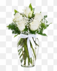 Bouquet Of White Roses With Gypsophile - Roses Emoji,White Rose Emoji