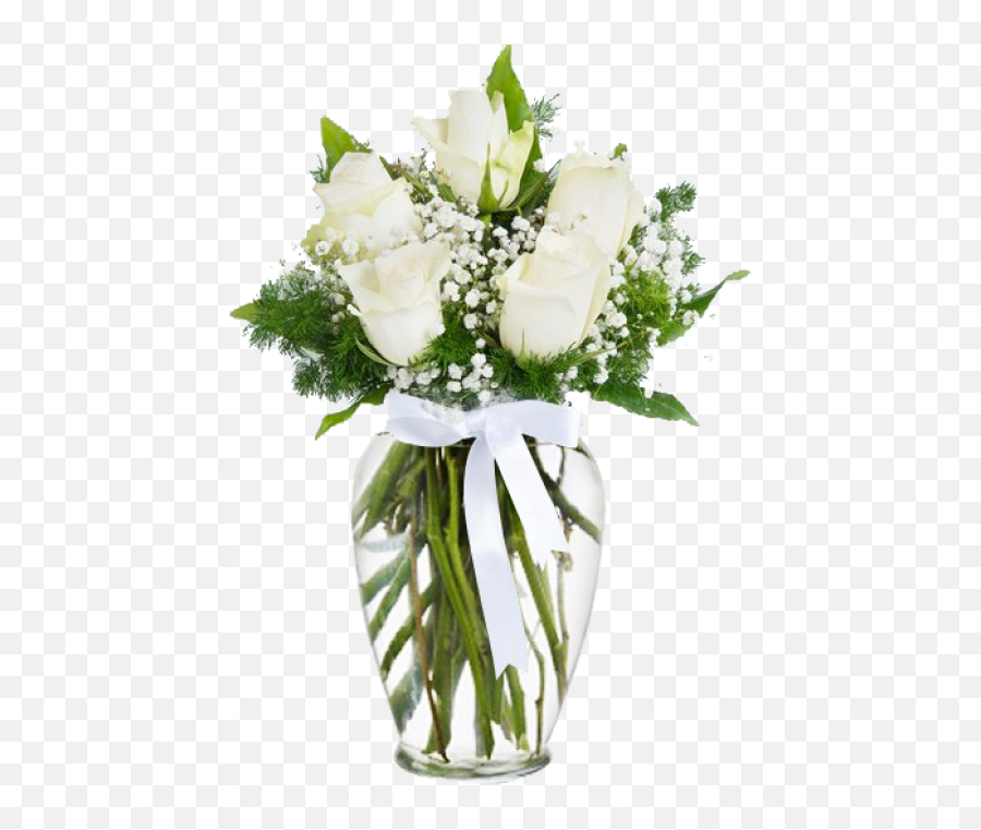 Bouquet Of White Roses With Gypsophile - Roses Emoji,White Rose Emoji