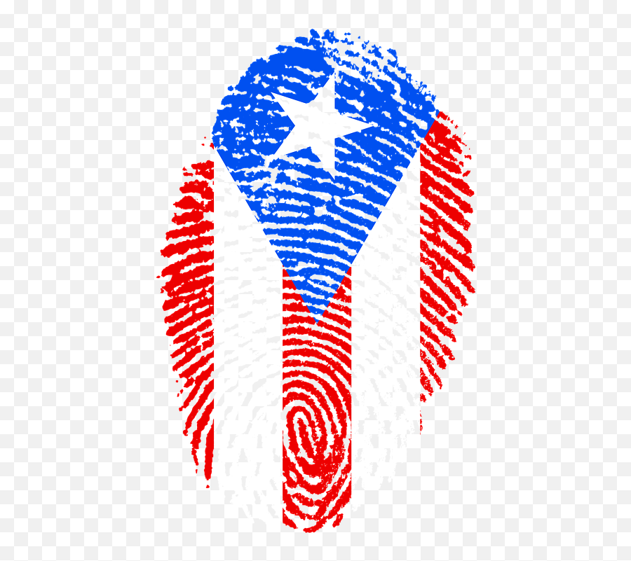 Puerto Rico Flag Fingerprint - Puerto Rico Flag Fingerprint Emoji,Puerto Rico Flag Emoji