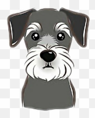 Funny Yoga Schnauzer Sticker - Kawaii Dibujos De Perros Schnauzer Emoji ...