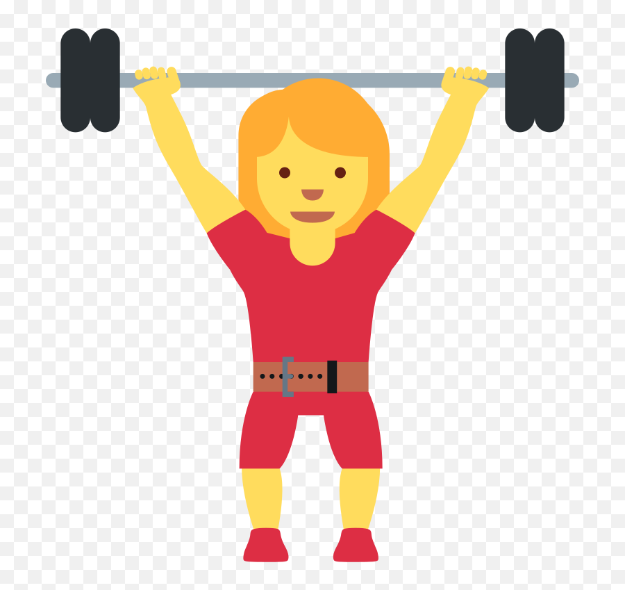 Twemoji12 1f3cb - Musculation Emoji,Flexing Arm Emoji