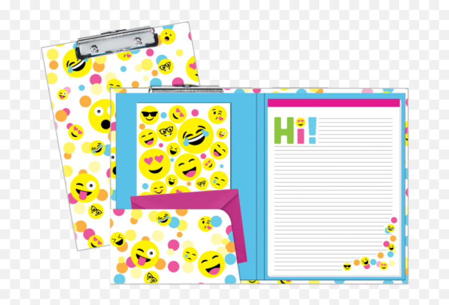 Clipboard Set - Illustration Emoji,Confetti Emoji