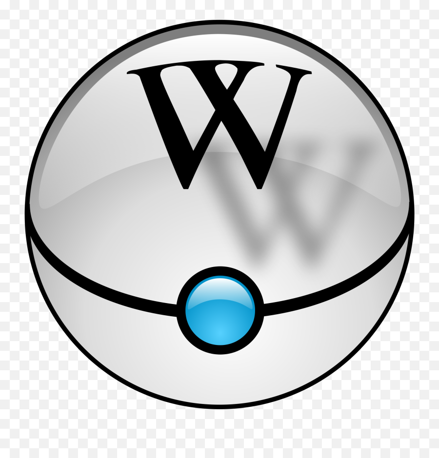File Wikiball Crystal Wikimedia Commons Filewikiball - Circle Emoji,Pokeball Emoji