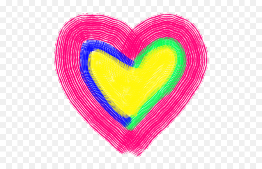 Lgbt Pansexual Pollysexual Hearts - Heart Emoji,Pansexual Symbol Emoji