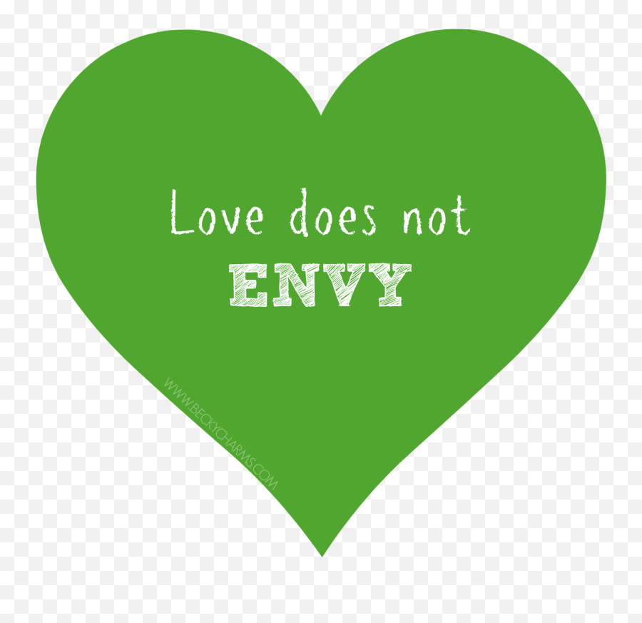 Envious Clipart Heart - Heart Emoji,Green With Envy Emoticon