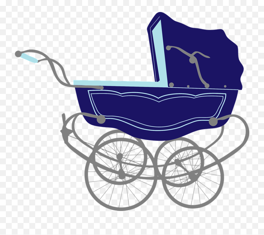 Baby Blue Carriage - Baby Carriage Png Emoji,Baby Stroller Emoji
