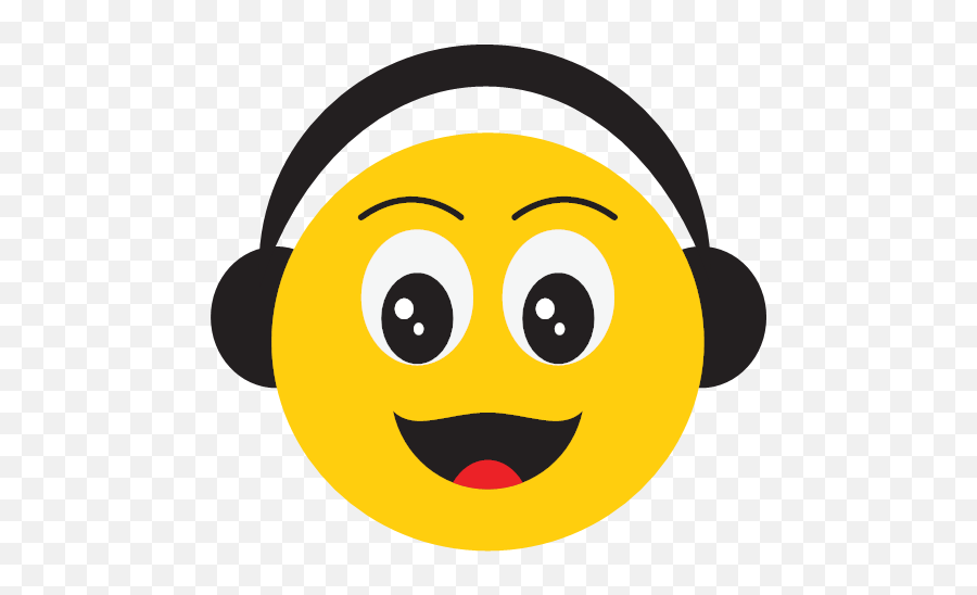 Happy Listen To Music Smiley Icon - Happy Smile Emoji,Musical Note Emoji
