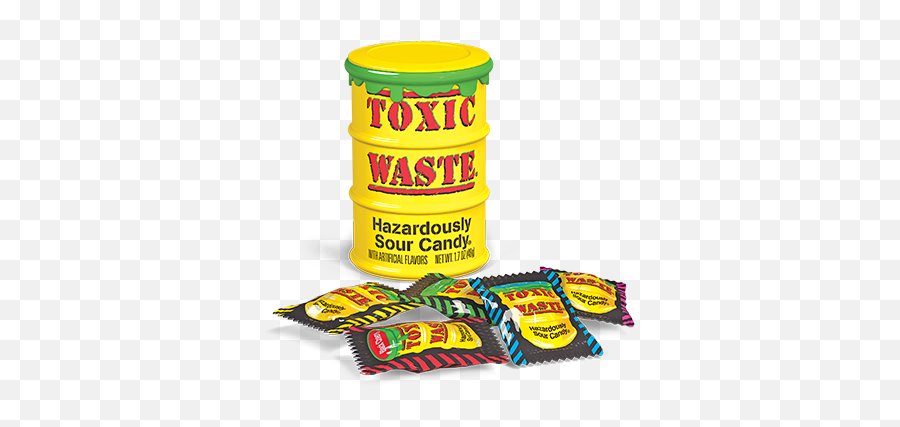 Toxic Waste Barrels - Toxic Waste Sour Candy Emoji,Emoji Candies