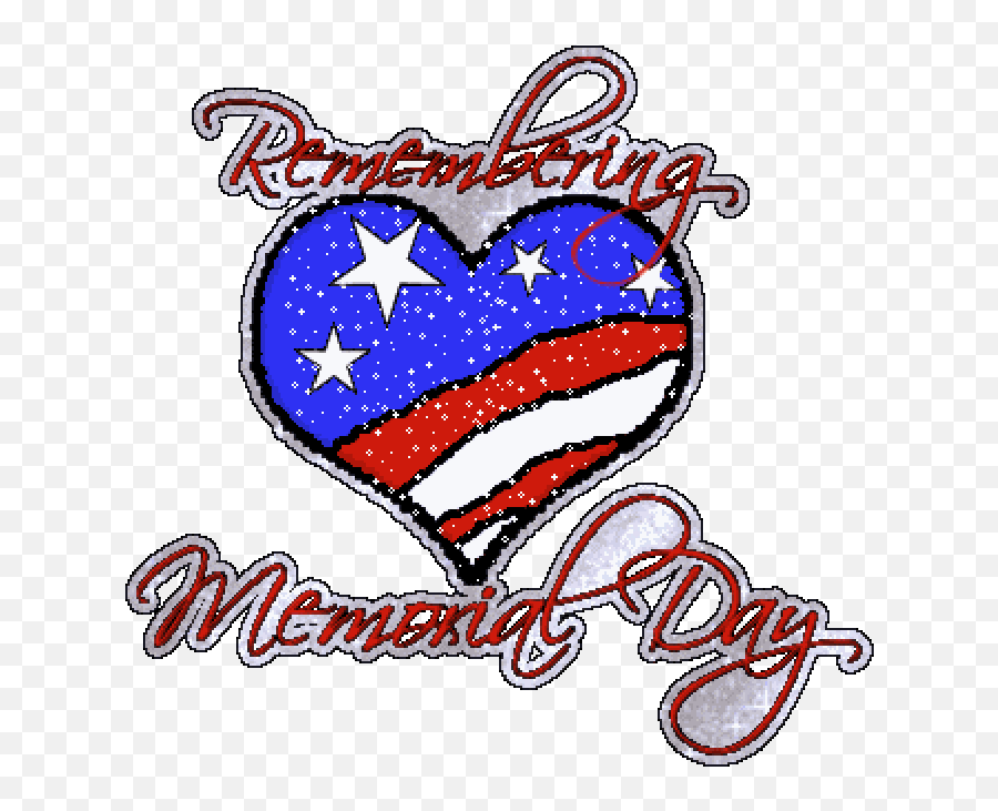 Graphics For Memorial Day Heart Graphics - Happy Memorial Day Sparkly Emoji,Memorial Day Emoji