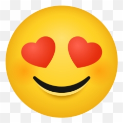 Smiling Face With Heart Eyes - Happy Emoji,Shocker Emoji