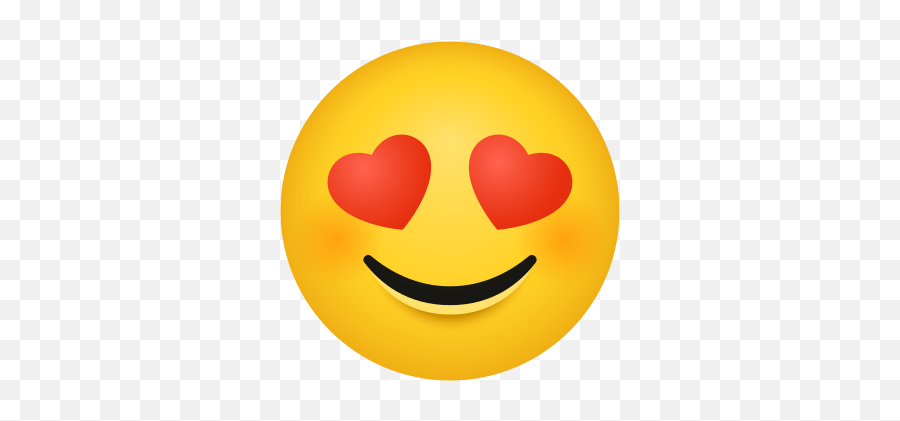 Smiling Face With Heart Eyes - Happy Emoji,Shocker Emoji