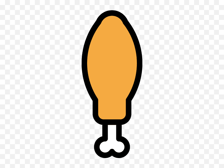 Poultry Leg Emoji Clipart - Emoji De Muslo De Pollo,Leg Emoji