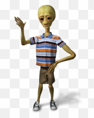 Alien People - Transparent Background Png Clipart Emoji
