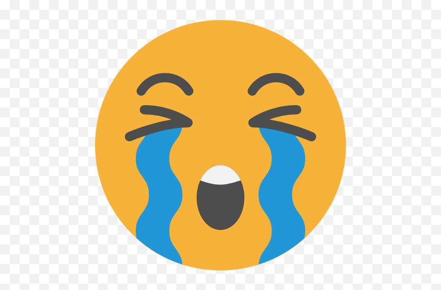 Crying Emoticons Emoji Feelings Smileys Icon - Emoji Sad Gif Png,Crying Emoji Text