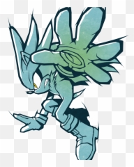 August - Transparent Silver The Hedgehog Logo Emoji