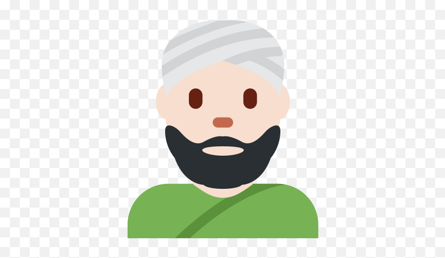 Person Wearing Turban Emoji With - Man With Turban Emoji,Turban Emoji