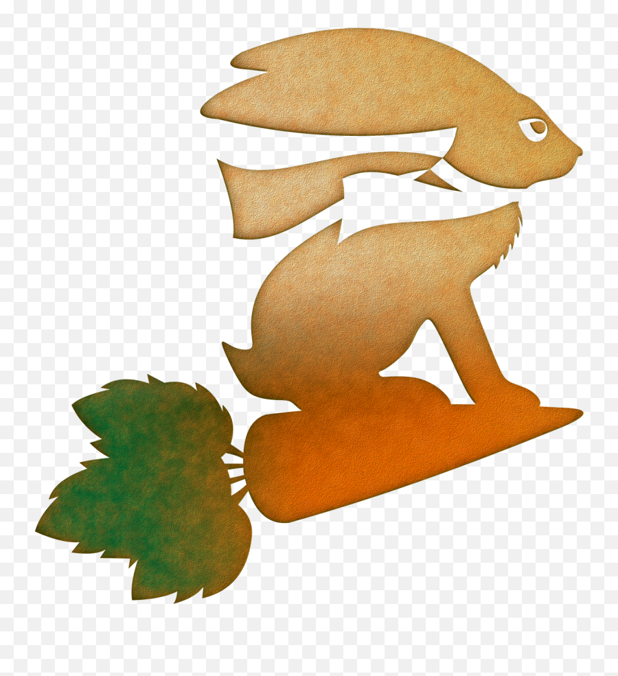Rabbit Hare Animal Silhouette Vector - Rabbit Emoji,Bunny Ears Emoji