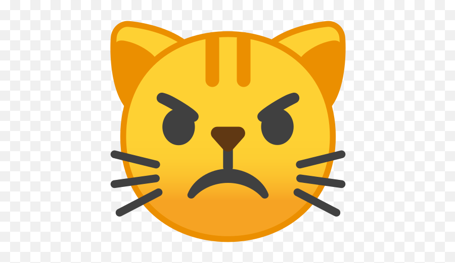 Pouting Cat Face Emoji Meaning With Pictures - Crying Cat Emoji,Mad Emoji
