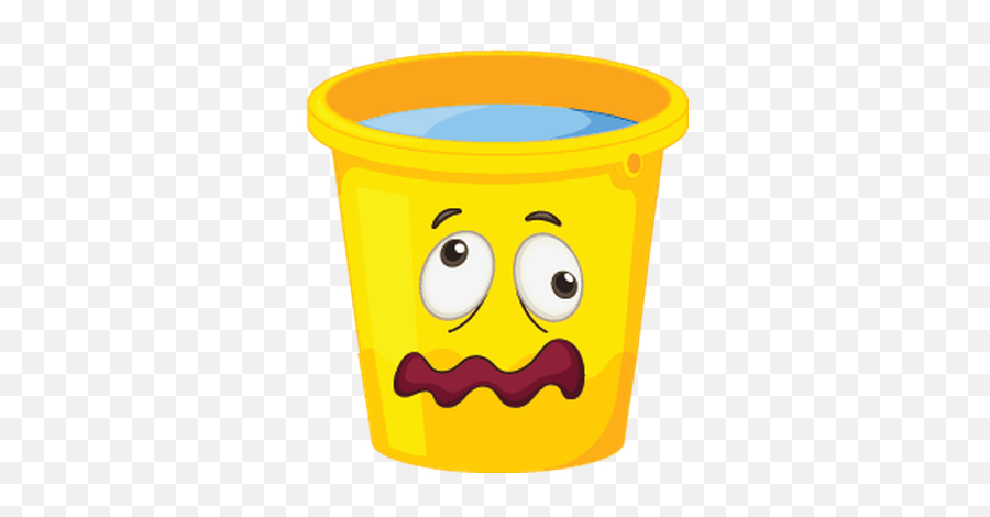 Scared Face Buckets With Faces Clipart The Arts Media - Buckets Clip Art Emoji,Scared Face Emoji