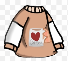 Gacha Clothes Shirt Sweater Coffee - Cartoon Emoji