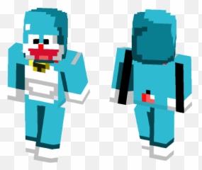 Get Doraemon Minecraft Skin For - Minecraft Girl Skin With Buns Emoji,Minecraft Laughing Emoji Skin