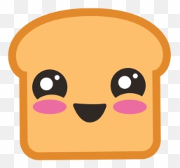 Cute Toast Emoji - Toast Emoji,Cute Emoji