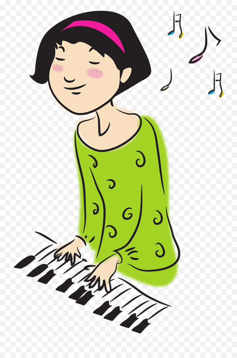 Womens Music Instrument Piano Playing - Play An Instrument Clipart Emoji,Emotional Keyboard