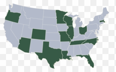 Usa Map Png Gray Green - States With Most Homeless 2018 Emoji,Usa Emoji Map