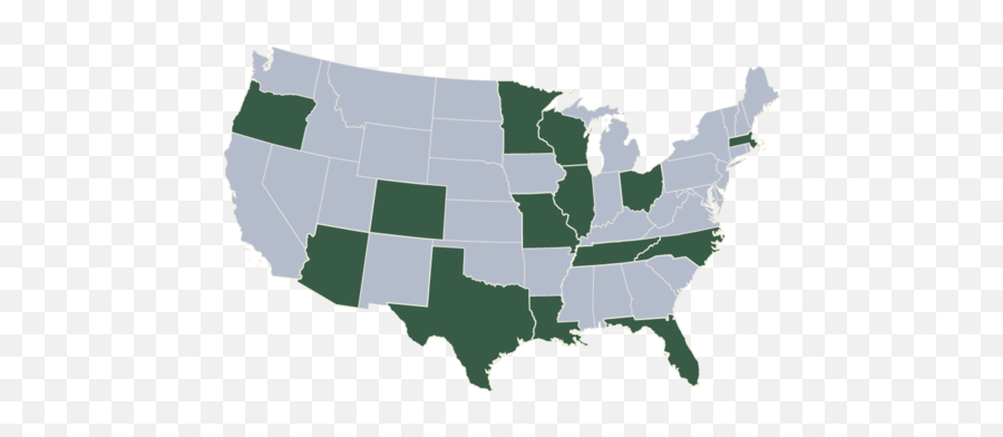 Usa Map Png Gray Green - States With Most Homeless 2018 Emoji,Usa Emoji Map