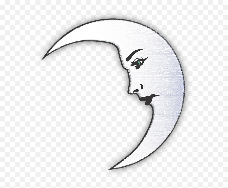Moon La Luna Mexico Folk - Psychic Transparent Background Emoji,Crescent Moon And Star Emoji