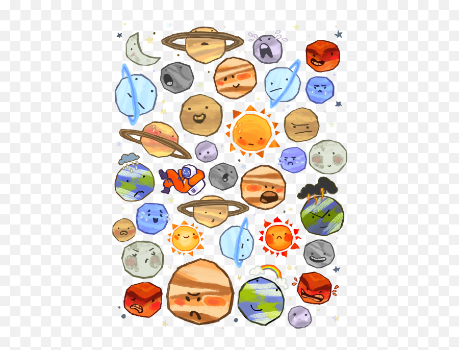 Planets Clipart Transparent Tumblr - Solar System Png Emoji,Alien Emoji Tumblr