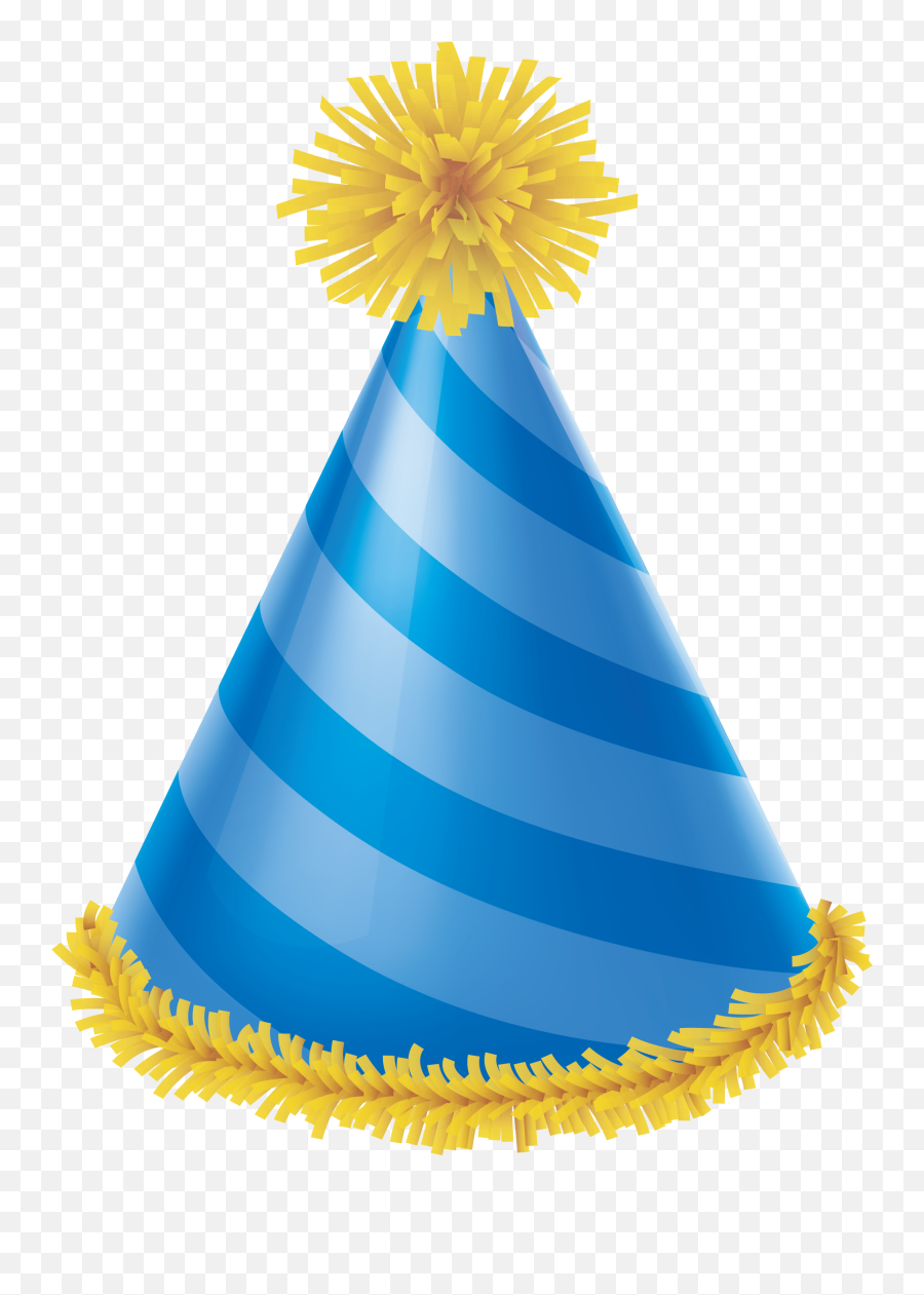 Party Hat Blue Birthday - Transparent Background Birthday Cap Emoji,Party Hat Emoji
