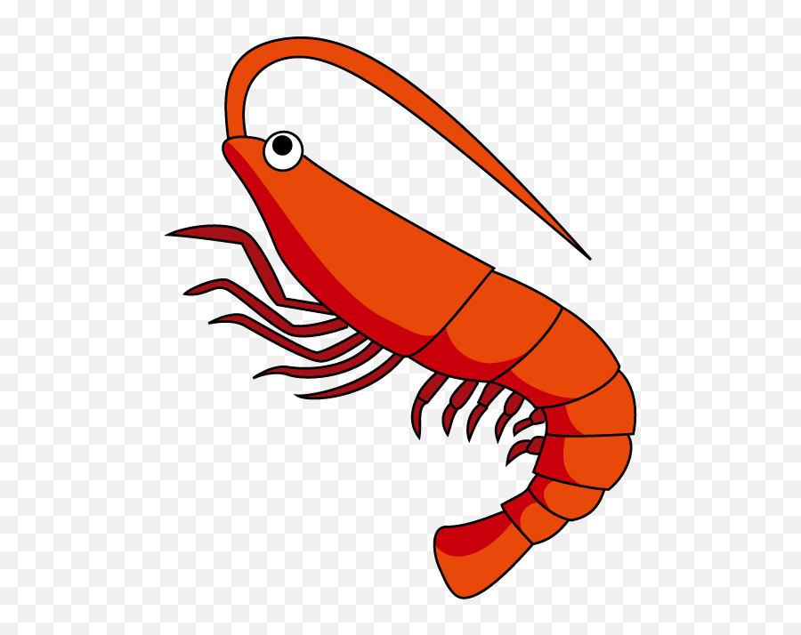 Transparent Background Shrimp Clipart - Clip Art Picture Of Shrimp Emoji,Shrimp Emoji