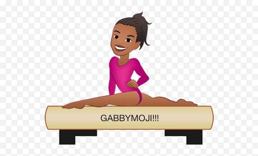 Gabby Douglas Announces Gabbymoji - Gymnast Emoji Transparent,Gymnastics Emoji