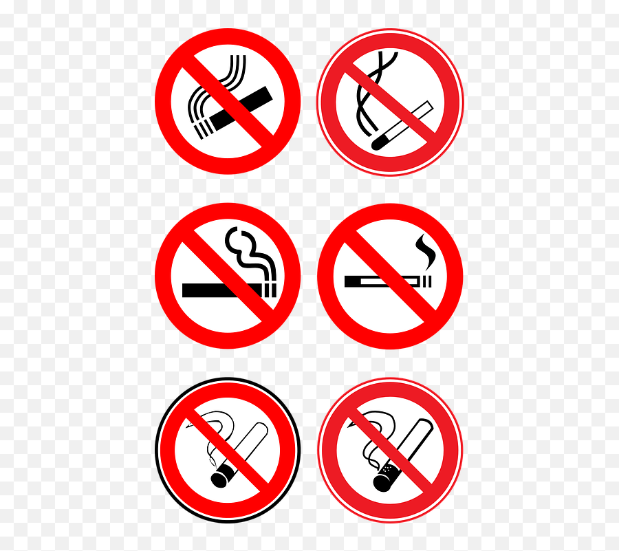 Free Cigarette No Smoking Vectors - No Smoking No Vaping Sign Png Emoji,Butt Emoticon
