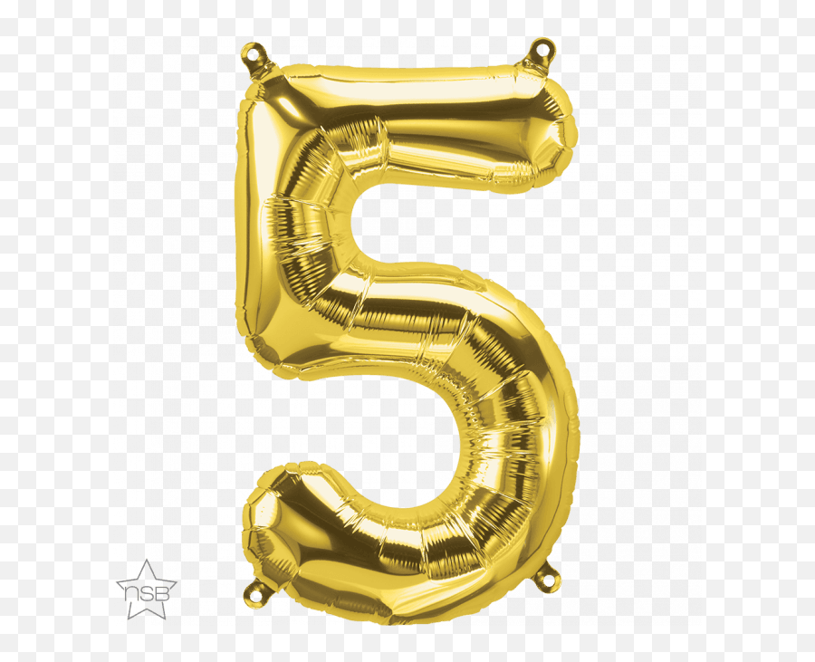 16 Number Age 55th Birthday - Five Gold Shape Foil Silver Number 15 Foil Balloon Emoji,Ampersand Emoji