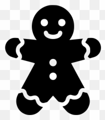 Svg Simple Transparent Png Clipart - Gingerbread Man Svg Free Emoji,Gingerbread Man Emoji