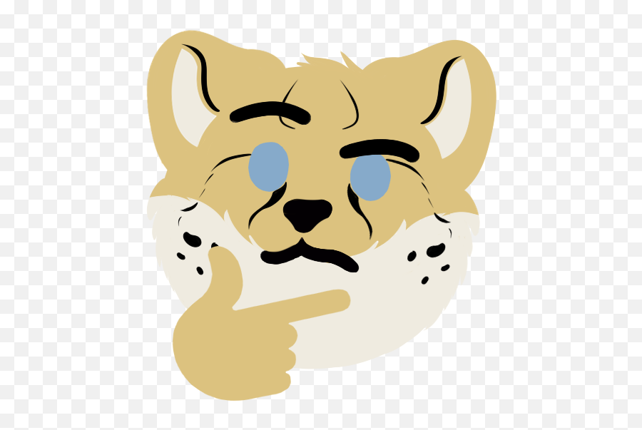 Doomdutch Thinking - Cartoon Emoji,Cheetah Emoji
